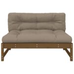 vidaXL Stredová pohovka medovo-hnedá 120x80 cm borovicový masív – Obrázok 4