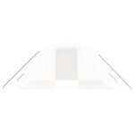 vidaXL Fóliovník s oceľovým rámom biely 8 m² 4x2x2 m – Obrázok 4