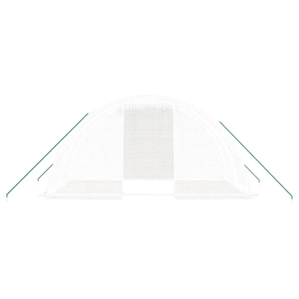 vidaXL Fóliovník s oceľovým rámom biely 8 m² 4x2x2 m – Obrázok 4