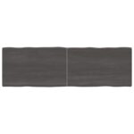 vidaXL Stolová doska tmavosivá 160x50x4 cm ošetrený dub živé hrany