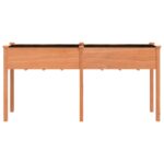 vidaXL Kvetináč s vložkou hnedý 161x45x76 cm jedľový masív – Obrázok 4