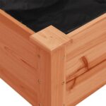 vidaXL Kvetináč s vložkou hnedý 161x45x76 cm jedľový masív – Obrázok 7
