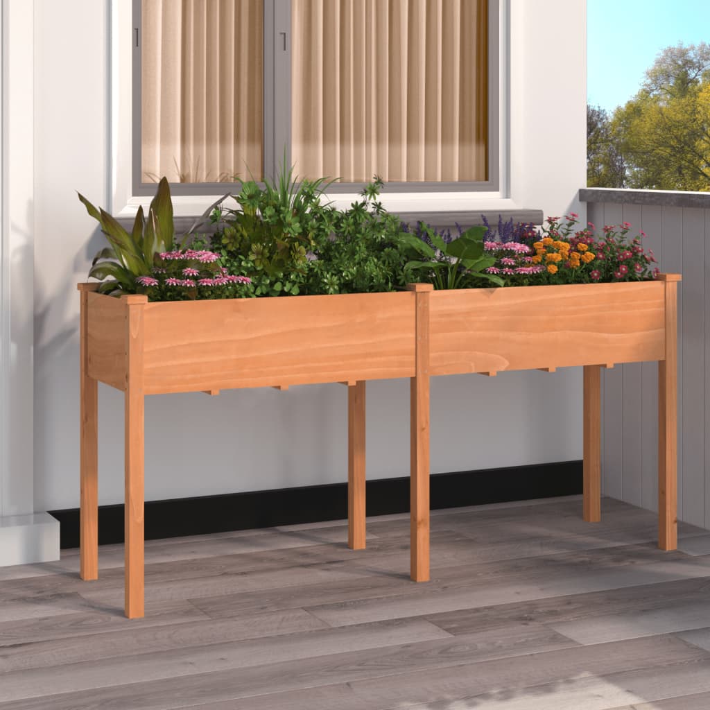 VXL8720845823962_m_en_hd_1.jpg vidaXL Kvetináč s vložkou hnedý 161x45x76 cm jedľový masív – Obrázok 1