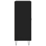 vidaXL Komoda čierna 69,5x34x90 cm kompozitné drevo – Obrázok 7
