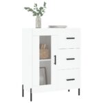 vidaXL Komoda biela 69,5x34x90 cm kompozitné drevo – Obrázok 3
