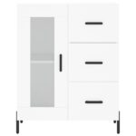vidaXL Komoda biela 69,5x34x90 cm kompozitné drevo – Obrázok 5