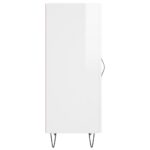 vidaXL Komoda lesklá biela 34,5x34x90 cm spracované drevo – Obrázok 6