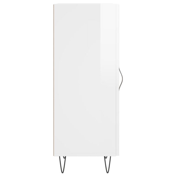 vidaXL Komoda lesklá biela 34,5x34x90 cm spracované drevo – Obrázok 6