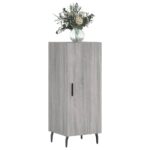 vidaXL Komoda sivý dub sonoma 34,5x34x90 cm spracované drevo – Obrázok 3