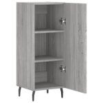 vidaXL Komoda sivý dub sonoma 34,5x34x90 cm spracované drevo – Obrázok 5