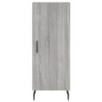 vidaXL Komoda sivý dub sonoma 34,5x34x90 cm spracované drevo – Obrázok 6