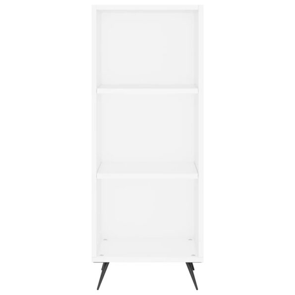 vidaXL Policová skrinka, biela 34,5x32,5x90 cm, kompozitné drevo – Obrázok 4