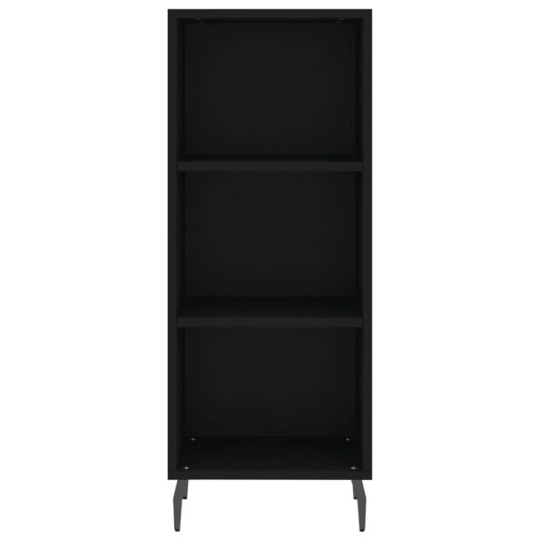 vidaXL Komoda čierna 34,5x32,5x90 cm kompozitné drevo – Obrázok 4