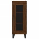 vidaXL Komoda hnedý dub 34,5x34x90 cm spracované drevo – Obrázok 5