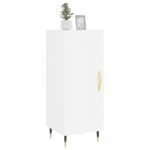 vidaXL Komoda biela 34,5x34x90 cm spracované drevo – Obrázok 3