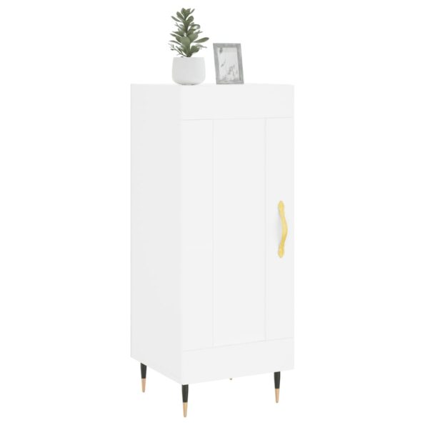 vidaXL Komoda biela 34,5x34x90 cm spracované drevo – Obrázok 3