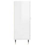 vidaXL Komoda lesklá biela 34,5x34x90 cm spracované drevo – Obrázok 7