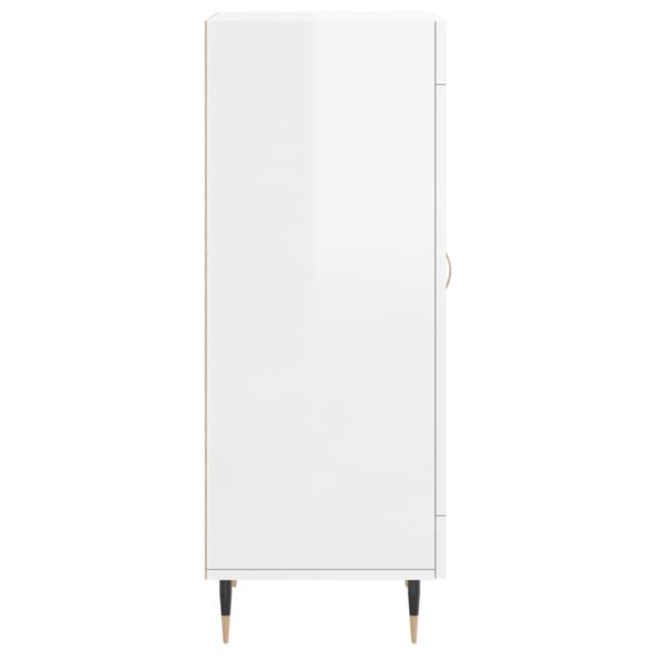 vidaXL Komoda lesklá biela 34,5x34x90 cm spracované drevo – Obrázok 7