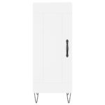 vidaXL Komoda biela 34,5x34x90 cm spracované drevo – Obrázok 5