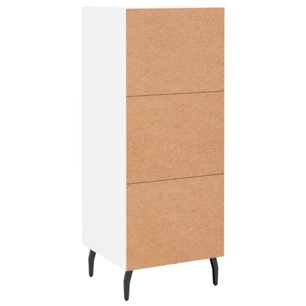 vidaXL Komoda biela 34,5x34x90 cm spracované drevo – Obrázok 8