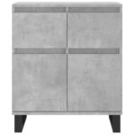 vidaXL Komoda betónovo sivá 60x35x70 cm spracované drevo – Obrázok 5