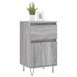 vidaXL Komody 2 ks sivý dub sonoma 40x35x70 cm kompozitné drevo – Obrázok 3