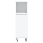 vidaXL Skrinka do kúpeľne biela 30x30x100 cm kompozitné drevo – Obrázok 5