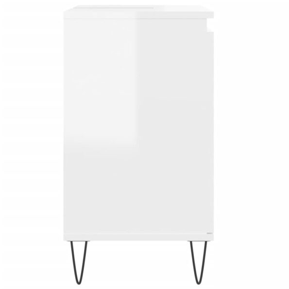 vidaXL Kúpeľňová skrinka lesklá biela 58x33x60 cm kompozitné drevo – Obrázok 6