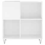 vidaXL Skrinka na platne lesklá biela 84,5x38x89 cm kompozitné drevo – Obrázok 4