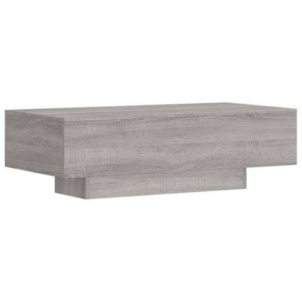 vidaXL Konferenčný stolík sivý dub sonoma 100x49,5x31 cm kompoz. drevo – Obrázok 2