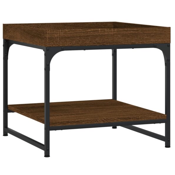 vidaXL Konferenčný stolík hnedý dub 49,5x49,5x45 cm kompozitné drevo – Obrázok 2