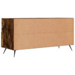 vidaXL TV skrinka dymový dub 102x36x50 cm kompozitné drevo – Obrázok 8