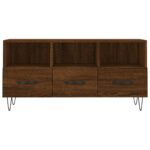 vidaXL TV skrinka hnedý dub 102x36x50 cm kompozitné drevo – Obrázok 5