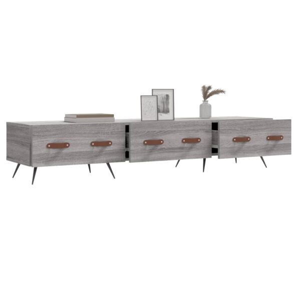 vidaXL TV skrinka, sivá sonoma 150x36x30 cm, kompozitné drevo – Obrázok 4