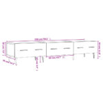 vidaXL TV skrinka, lesklá biela 150x36x30 cm, kompozitné drevo – Obrázok 12