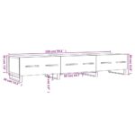 vidaXL TV skrinka, biela 150x36x30 cm, kompozitné drevo – Obrázok 12