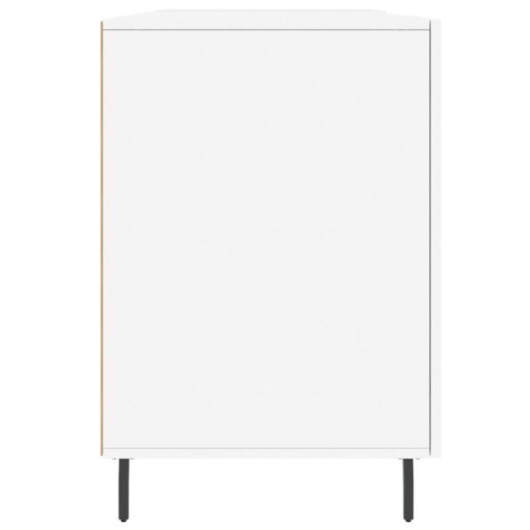 vidaXL Stôl biely 140x50x75 cm kompozitné drevo – Obrázok 7