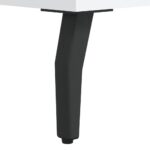 vidaXL Stôl biely 140x50x75 cm kompozitné drevo – Obrázok 10