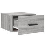vidaXL Nástenné nočné stolíky 2 ks sivé sonoma 35x35x20 cm – Obrázok 7