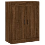 vidaXL Nástenná skrinka hnedý dub 69,5x34x90 cm kompozitné drevo – Obrázok 2