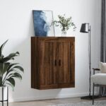 vidaXL Nástenná skrinka hnedý dub 69,5x34x90 cm kompozitné drevo – Obrázok 3