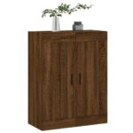 vidaXL Nástenná skrinka hnedý dub 69,5x34x90 cm kompozitné drevo – Obrázok 4