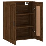 vidaXL Nástenná skrinka hnedý dub 69,5x34x90 cm kompozitné drevo – Obrázok 7