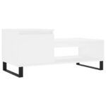 vidaXL Konferenčný stolík biely 100x50x45 cm spracované drevo – Obrázok 2