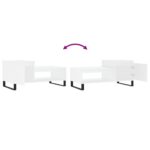 vidaXL Konferenčný stolík biely 100x50x45 cm spracované drevo – Obrázok 9