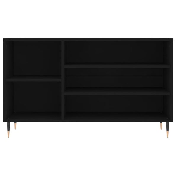 vidaXL Botník čierny 102x36x60 cm spracované drevo – Obrázok 4