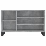 vidaXL Botník betónovo sivý 102x36x60 cm spracované drevo – Obrázok 4