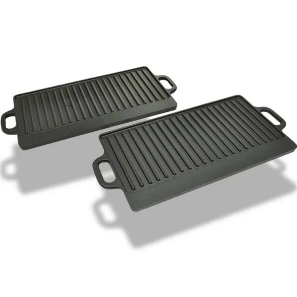 VXL8718475033165_g_en_hd_4.jpg vidaXL Liatinová grilovacia platňa, obojstranná, 2 ks, 38x23 cm – Obrázok 5