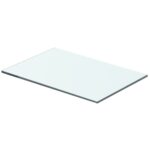 vidaXL Poličkový panel z priehľadného skla, 40x20 cm