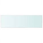 vidaXL Poličkový panel z priehľadného skla, 80x25 cm – Obrázok 2